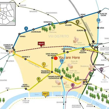 Apartment Cosy Next To The Champs-elysees Avenue! Paris